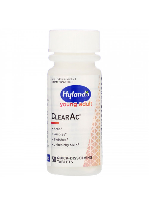 Hyland's, Young Adult, ClearAc, 194 mg ,  50 Quick-Dissolving Tablets