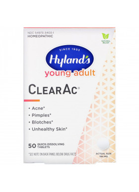 Hyland's, Young Adult, ClearAc, 194 mg ,  50 Quick-Dissolving Tablets