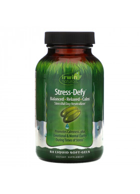 Irwin Naturals, Stress-Defy, 84 Liquid Soft-Gels