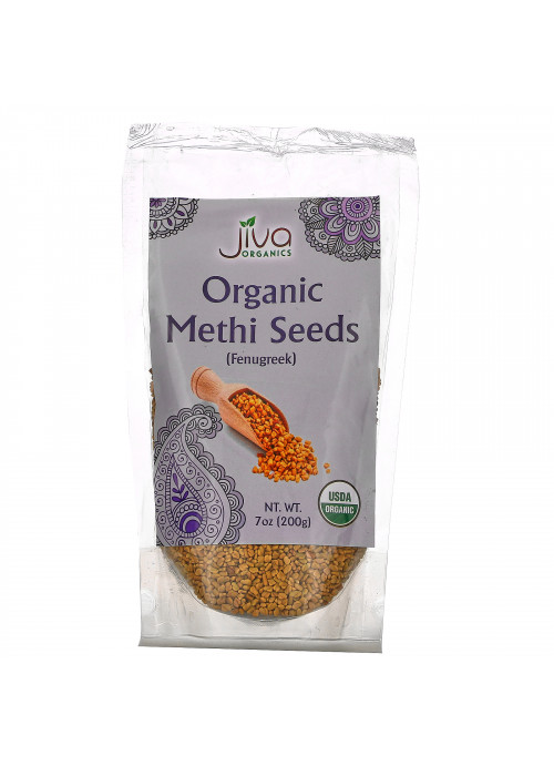 Jiva Organics, Organic Methi Seeds, 7 oz (200 g)