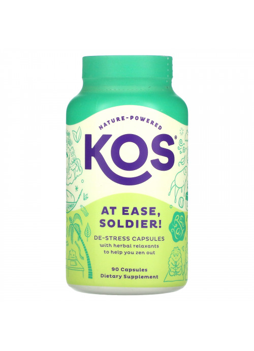 KOS, At Ease Soldier!, De-Stress Capsules,  90 Capsules