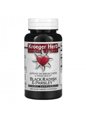 Kroeger Herb Co, Black Radish & Parsley, 100 Vegetarian Capsules