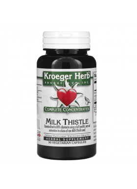 Kroeger Herb Co, Complete Concentrates, Milk Thistle, 90 Vegetarian Capsule