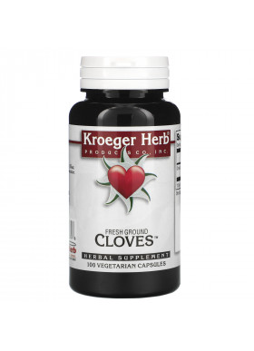 Kroeger Herb Co, Fresh Ground Cloves, 100 Vegetarian Capsules