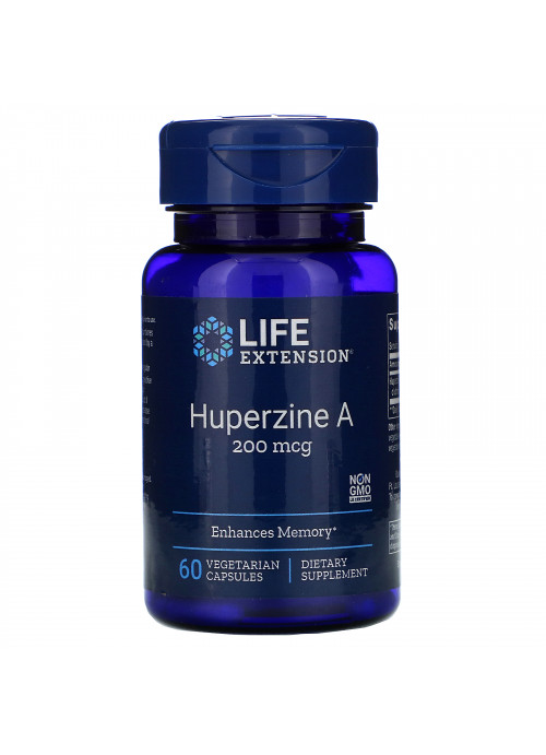 Life Extension, Huperzine A, 200 mcg, 60 Vegetarian Capsules