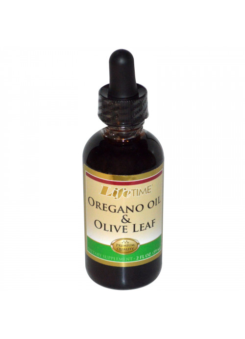 LifeTime Vitamins, Oregano Oil & Olive Leaf, 2 fl oz (59 ml)