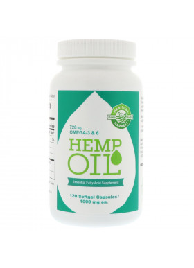 Manitoba Harvest, Hemp Oil, 1,000 mg, 120 Softgel Capsules