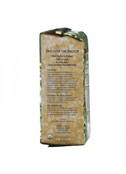 Mate Factor, Organic Yerba Mate, Fresh Green, Loose Herb Tea, 12 oz (340 g)