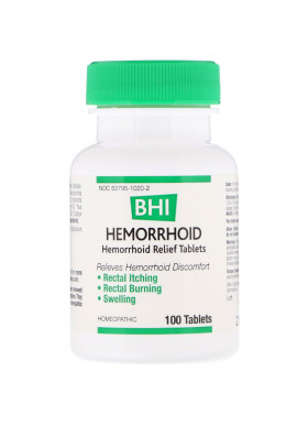 MediNatura, BHI, Hemorrhoid, 100 Tablets