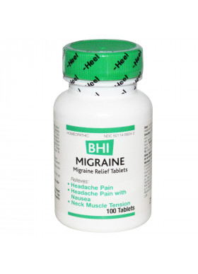 MediNatura, BHI, Migraine Relief, 100 Tablets