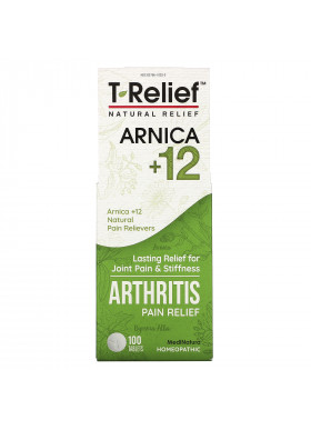 MediNatura, T-Relief, Arnica +12, Arthritis Pain Relief, 100 Tablets