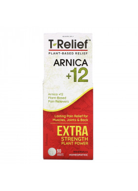 MediNatura, T-Relief, Arnica + 12, Extra Strength, 90 Tablets