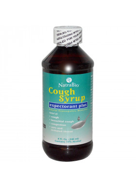 NatraBio, Cough Syrup, Expectorant Plus, 8 fl oz (240 ml)