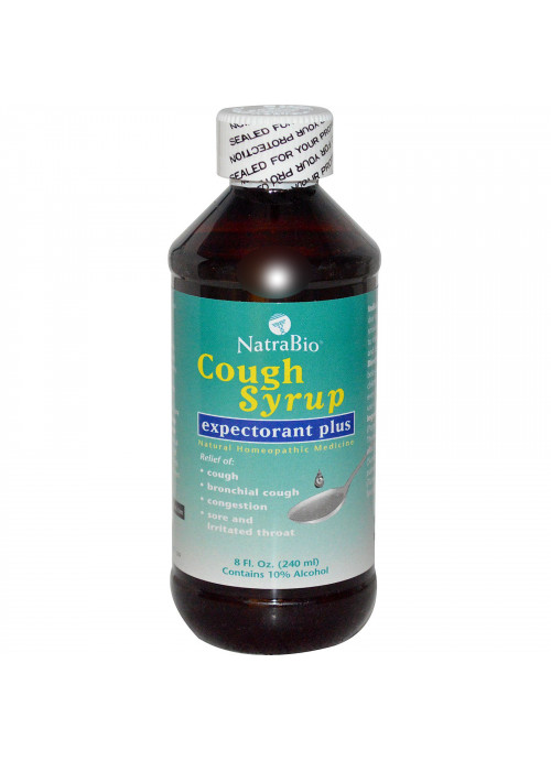 NatraBio, Cough Syrup, Expectorant Plus, 8 fl oz (240 ml)