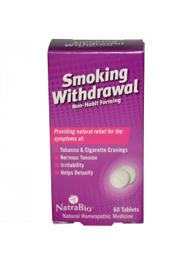 NatraBio, Smoking Withdrawal, 60 Tablets