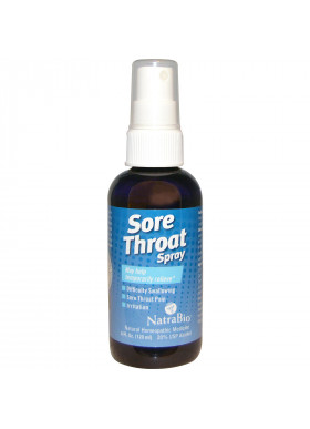 NatraBio, Sore Throat Spray, Temporarily Relieve, 4 fl oz (120 ml)