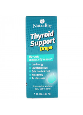 NatraBio, Thyroid Support Drops , 1 fl oz (30 ml)