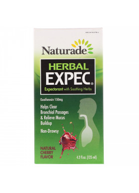 Naturade, Herbal EXPEC, Herbal Expectorant, Natural Cherry Flavor, 4.2 fl oz (125 ml)