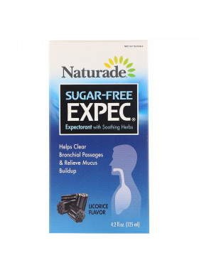 Naturade, Sugar Free EXPEC, Herbal Expectorant, Licorice Flavor, 4.2 fl oz (125 ml)