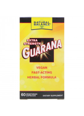 Natural Balance, Guarana, Extra Strength, 60 Vegetarian Capsules