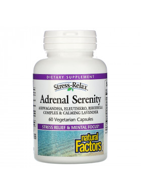 Natural Factors, Stress-Relax, Adrenal Serenity, 60 Vegetarian Capsules