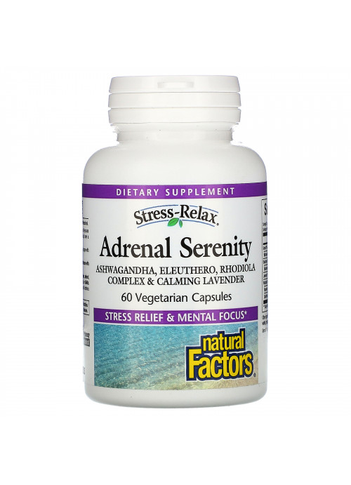 Natural Factors, Stress-Relax, Adrenal Serenity, 60 Vegetarian Capsules