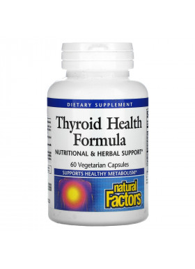 Natural Factors, Thyroid Health Formula, 60 Vegetarian Capsules