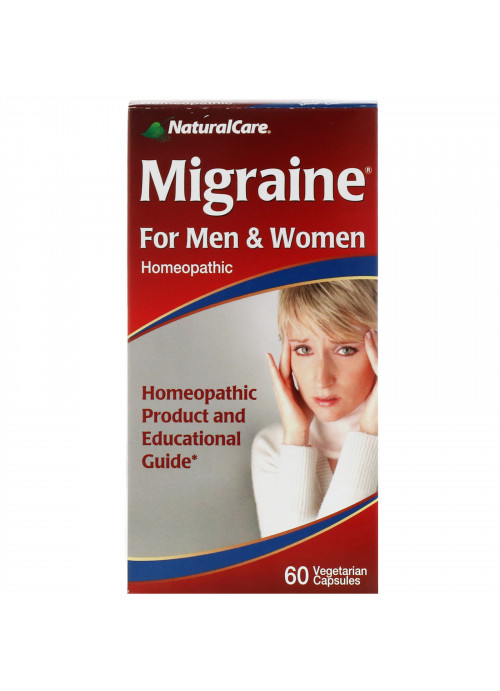 NaturalCare, Migraine, For Men and Women, 60 Vegetarian Capsules