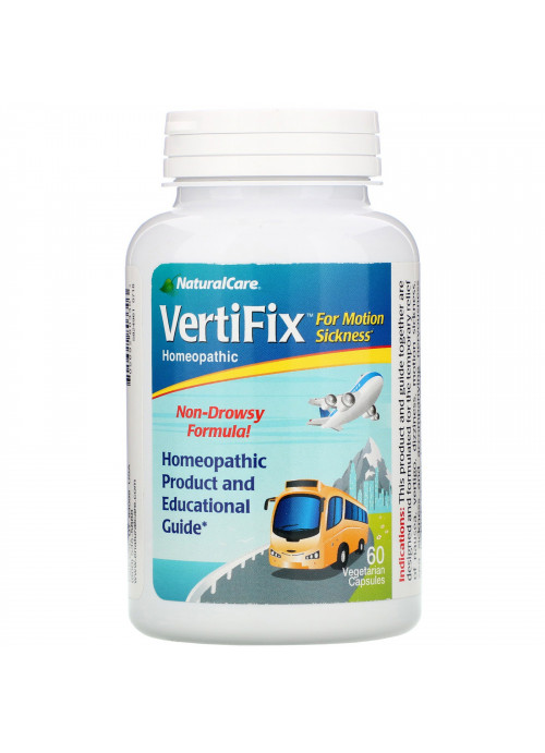 NaturalCare, VertiFix, For Motion Sickness, 60 Vegetarian Capsules