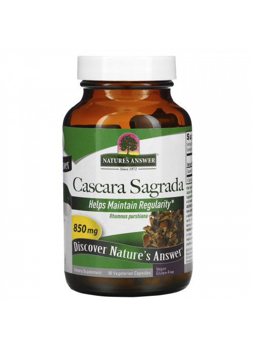Nature's Answer, Cascara Sagrada, Full Spectrum Herb, 850 mg, 90 Vegetarian Capsules