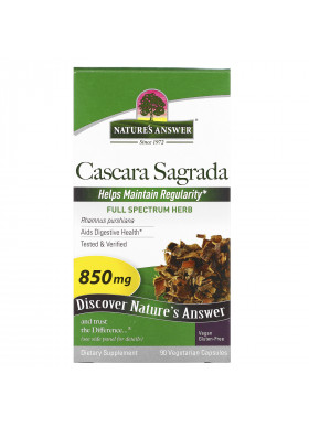 Nature's Answer, Cascara Sagrada, Full Spectrum Herb, 850 mg, 90 Vegetarian Capsules