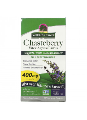 Nature's Answer, Chasteberry, Vitex Agnus-Castus, 400 mg, 90 Vegetarian Capsules