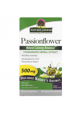 Nature's Answer, Passionflower, 500 mg, 60 Vegetarian Capsule