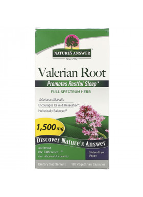 Nature's Answer, Valerian Root, 1,500 mcg, 180 Vegetarian Capsules