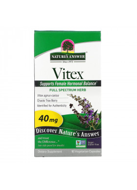 Nature's Answer, Vitex, Agnus-Castus Chaste Tree Berry, 40 mg, 90 Vegetarian Capsules