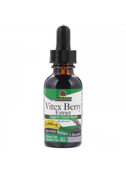 Nature's Answer, Vitex Berry Extract, Alcohol-Free, 2,000 mg, 1 fl oz (30 ml)