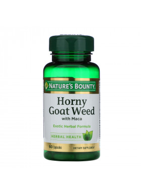 Nature's Bounty, Horny Goat Weed with Maca, 60 Capsules