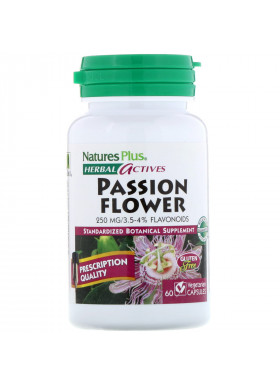 Nature's Plus, Herbal Actives, Passion Flower, 250 mg, 60 Vegetarian Capsules