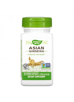 Nature's Way, Asian Ginseng, 1,120 mg, 50 Vegan Capsules