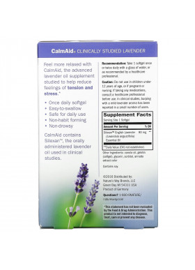 Nature's Way, CalmAid, Clinically Studied Lavender, 30 Softgels