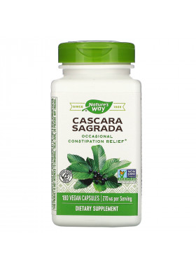 Nature's Way, Cascara Sagrada, 270 mg, 180 Vegan Capsules