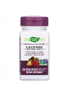 Nature's Way, Cayenne Extra Hot, 100 Vegan Capsules