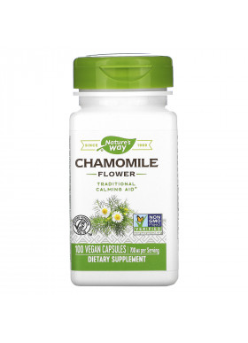 Nature's Way, Chamomile Flower, 700 mg, 100 Vegan Capsules