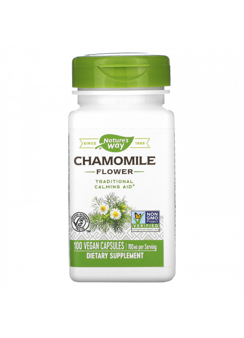 Nature's Way, Chamomile Flower, 700 mg, 100 Vegan Capsules