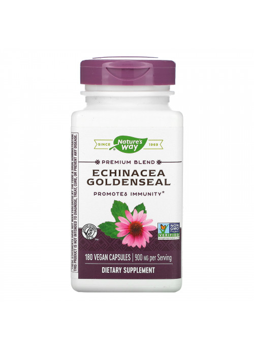 Nature's Way, Echinacea Goldenseal, 900 mg, 180 Vegan Capsules