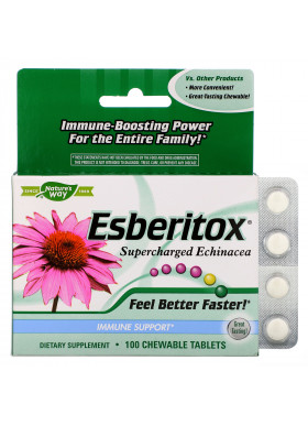 Nature's Way, Esberitox, Supercharged Echinacea, 100 Chewable Tablets