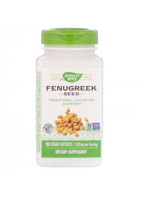 Nature's Way, Fenugreek Seed, 1,220 mg, 180 Vegan Capsules