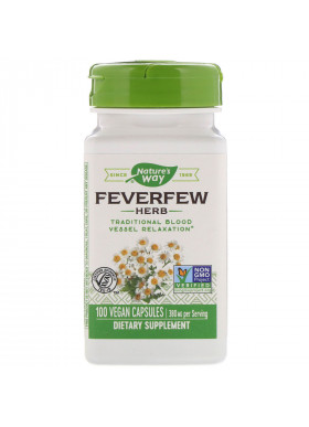 Nature's Way, Feverfew Herb, 380 mg, 100 Vegan Capsules