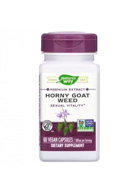 Nature's Way, Horny Goat Weed, 500 mg, 60 Vegan Capsules