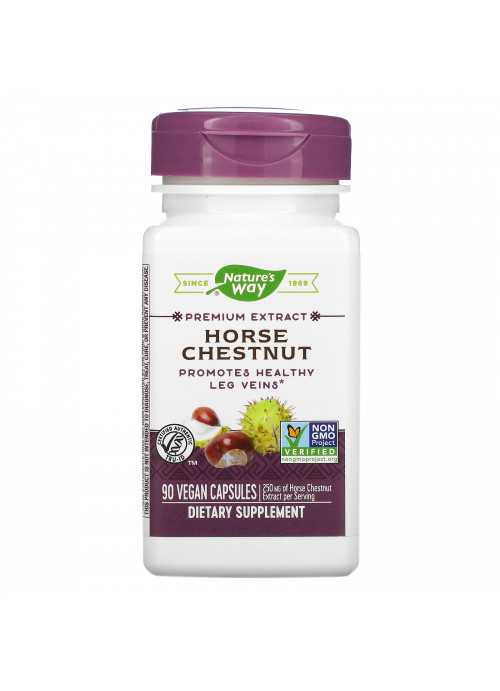 Nature's Way, Horse Chestnut, 250 mg, 90 Vegan Capsules